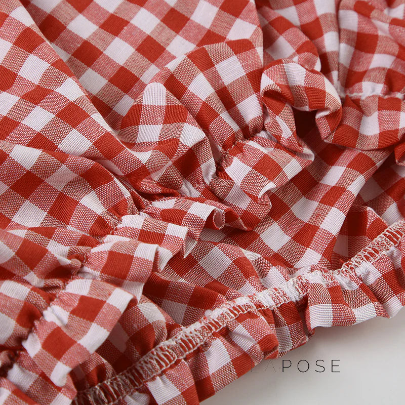 Fatoumata Bow Plaid Shorts