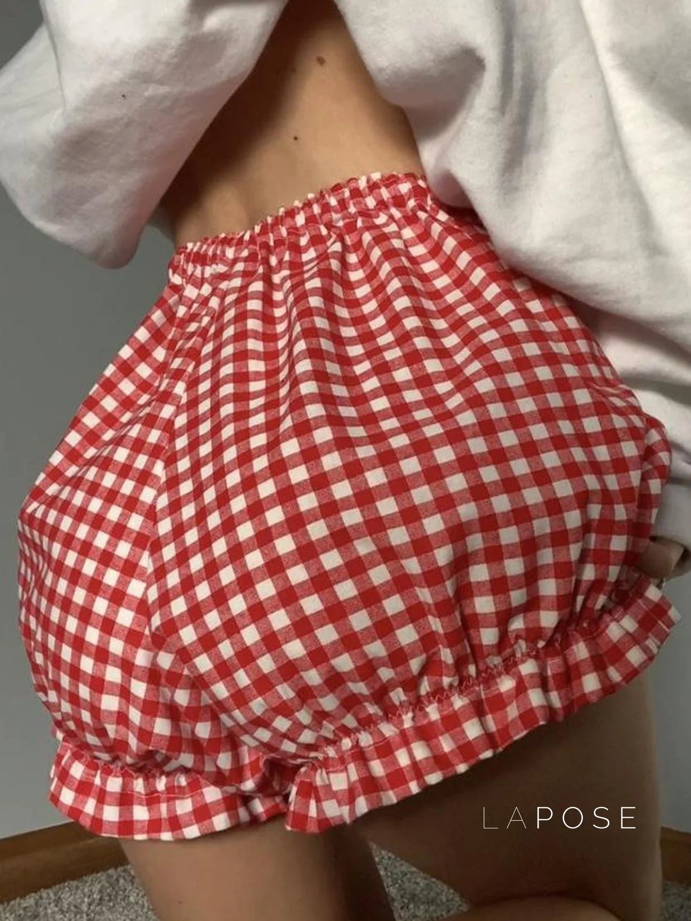 Fatoumata Bow Plaid Shorts