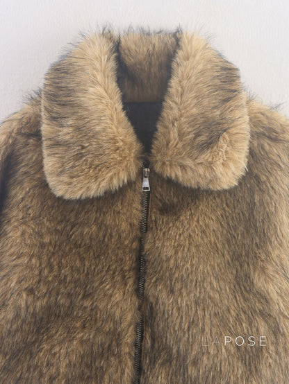 Fernanda Faux Shearling Bomber Jacket