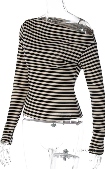 Filomena Off-Shoulder Striped Top