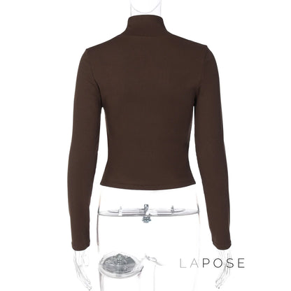 Graciela Ribbed Turtleneck Top