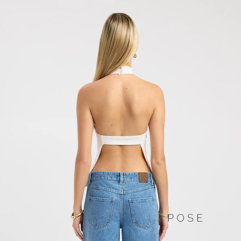 Gwyneth Backless Halter Top