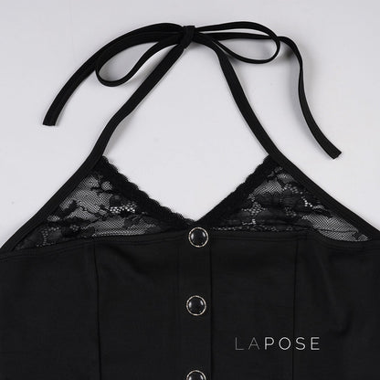 Heavenlee Lace Halter Top