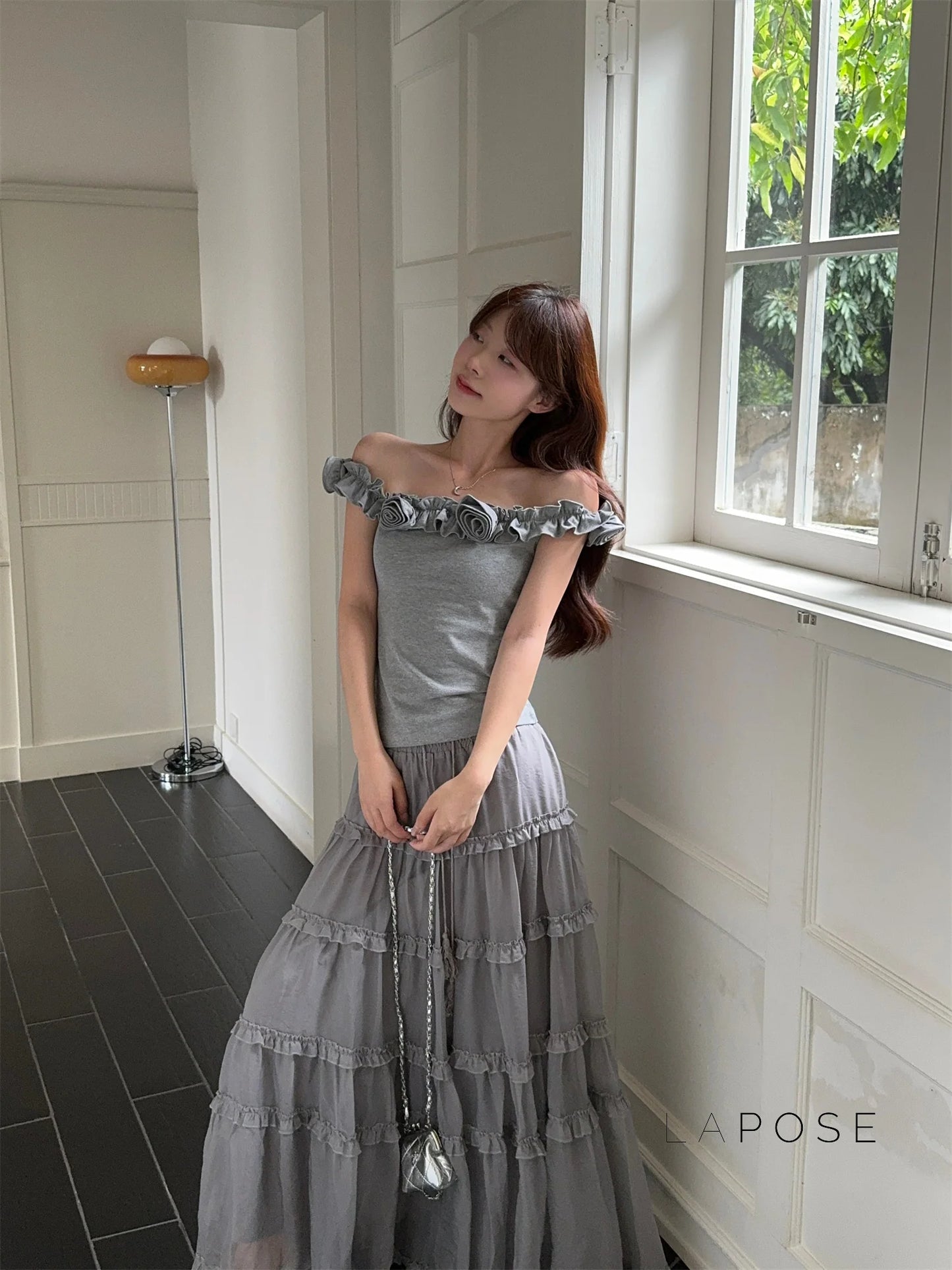 Inaaya Ruffle Maxi Skirt