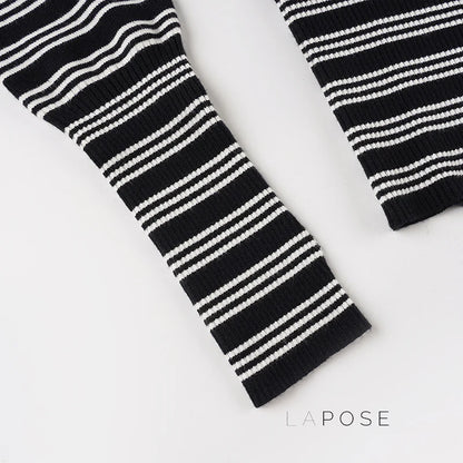 Jamari Striped Cardigan Short Set