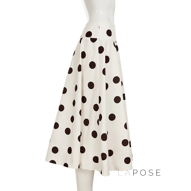 Jett Polka Dot Midi Skirt