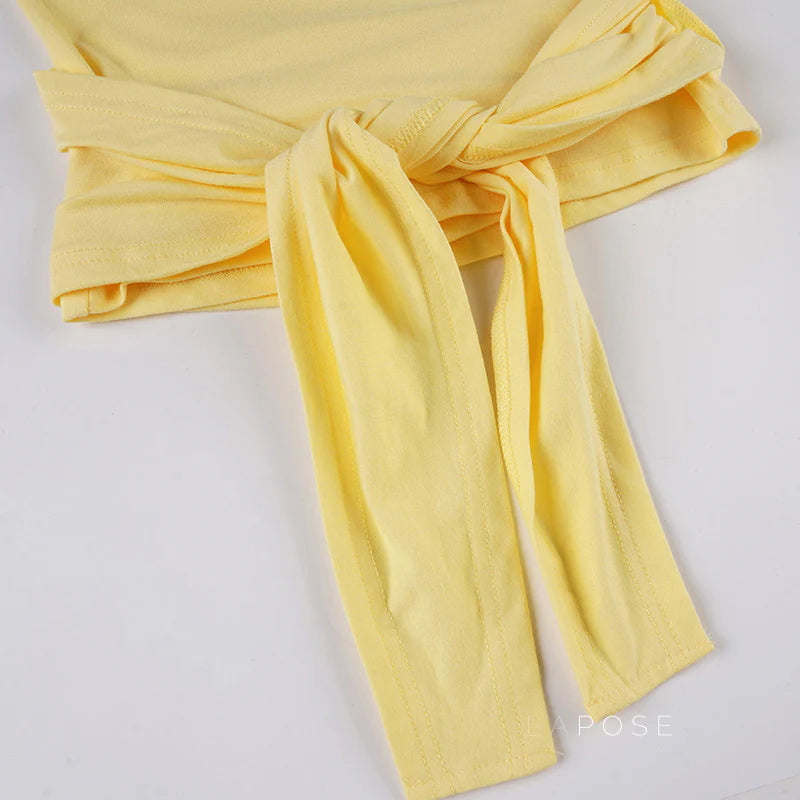 Kadyn Ruched V-Neck Crop Top