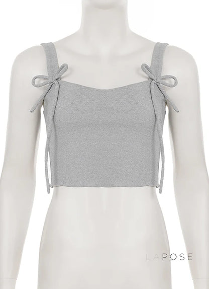 Kaeleigh Waffle Bows Shorts Set