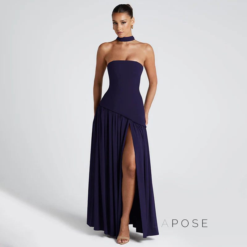 Kamree Strapless Backless Maxi Dress
