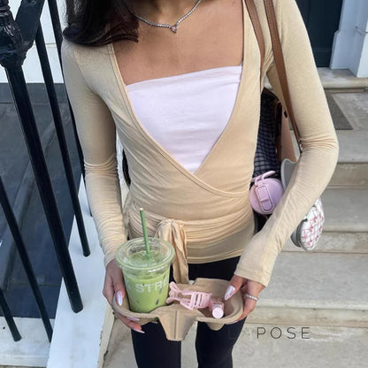 Kamya V-Neck Wrap Top