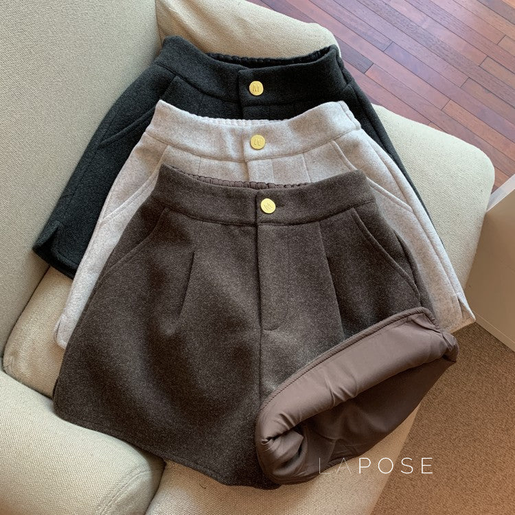 Katharine Tailored High-Waist Shorts