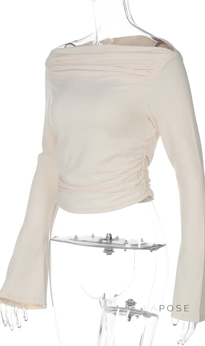 Kenadie Off Shoulder Ruched Top
