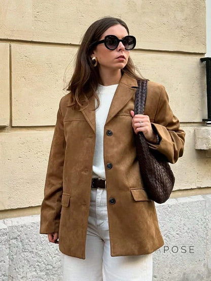 Kendyll Relaxed Suede Blazer