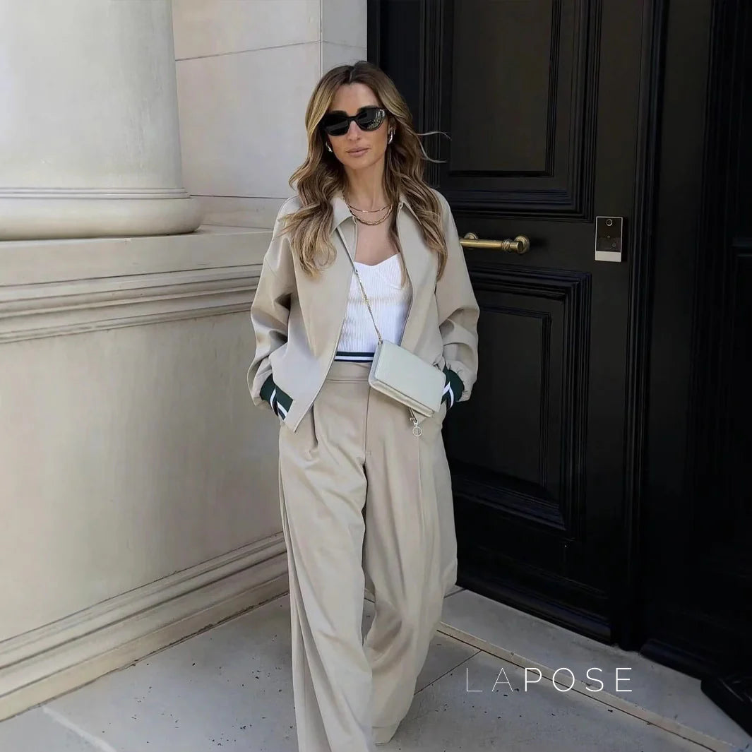 Kenley Khaki Ribbed Jacket
