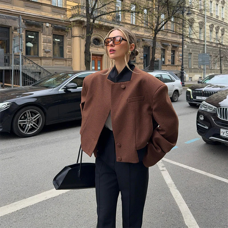 Khloe Retro Crop Jacket