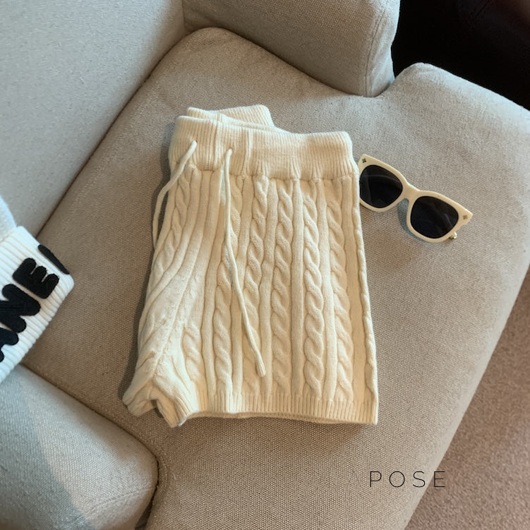 Khyla Cozy Wide-Leg Shorts