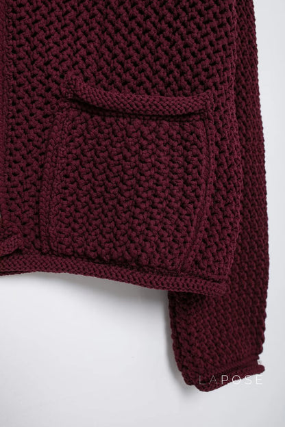 Klaira Button-Front Knit Cardigan