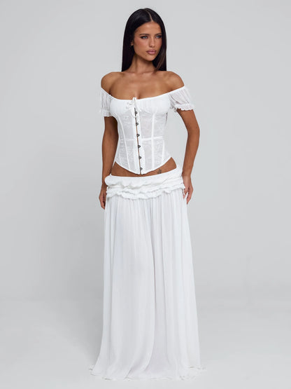 Kya Lace Bone Corset Top
