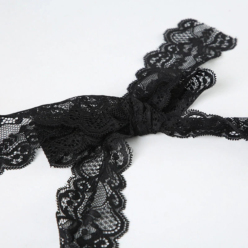 Lace Trim Halter Camisole Top