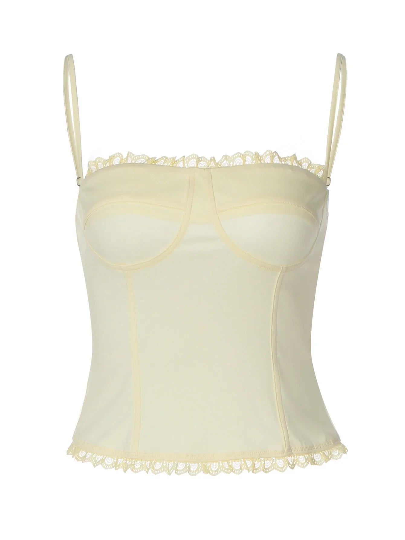 Lace Trim Patchwork Camisole