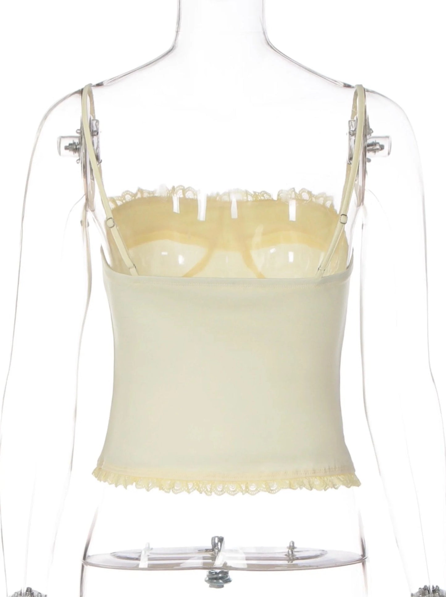 Lace Trim Patchwork Camisole