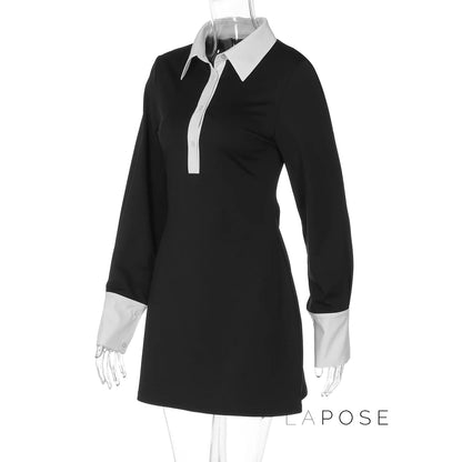 Lachlan Polo Collar A-Line Dress