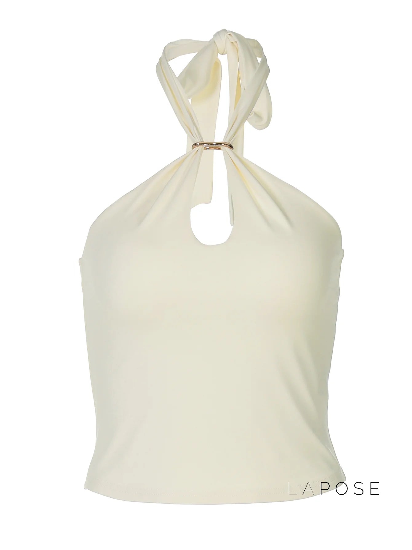 Lahna Halter Backless Crop Top