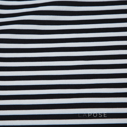 Lauren Striped Long Sleeve Crop Top