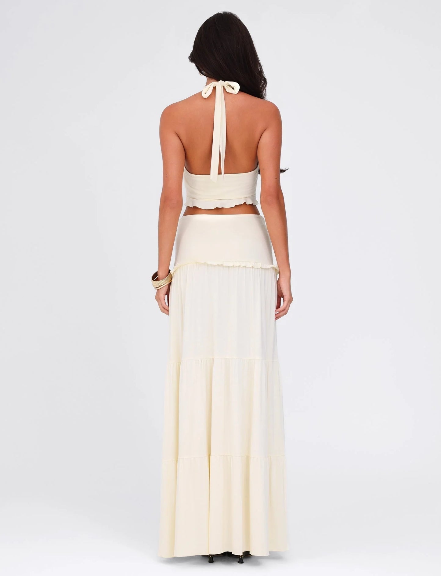 Layloni Twist Front Maxi Skirt