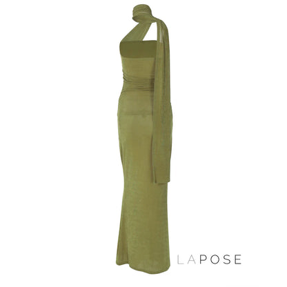 Leilani Ruched Bodycon Maxi Dress