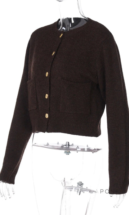 Lilia Cozy Flap Pocket Cardigan