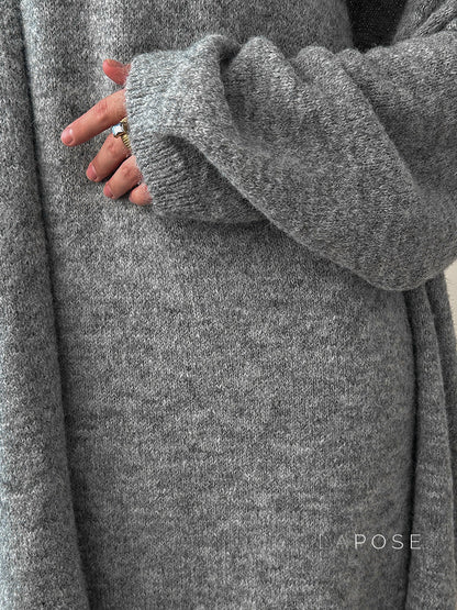 Lily Cozy Knit Dress & Long Cardigan Set