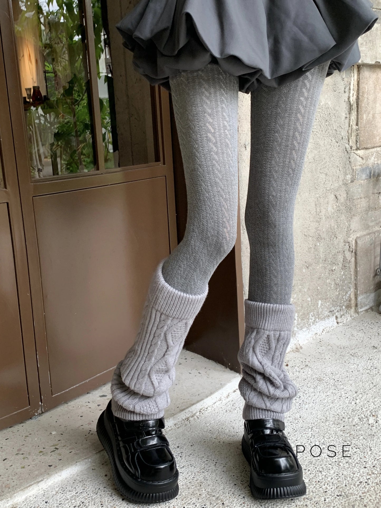 London Cozy Cable Knit Tights