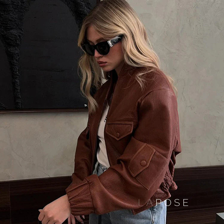 Lua Faux Leather Jacket