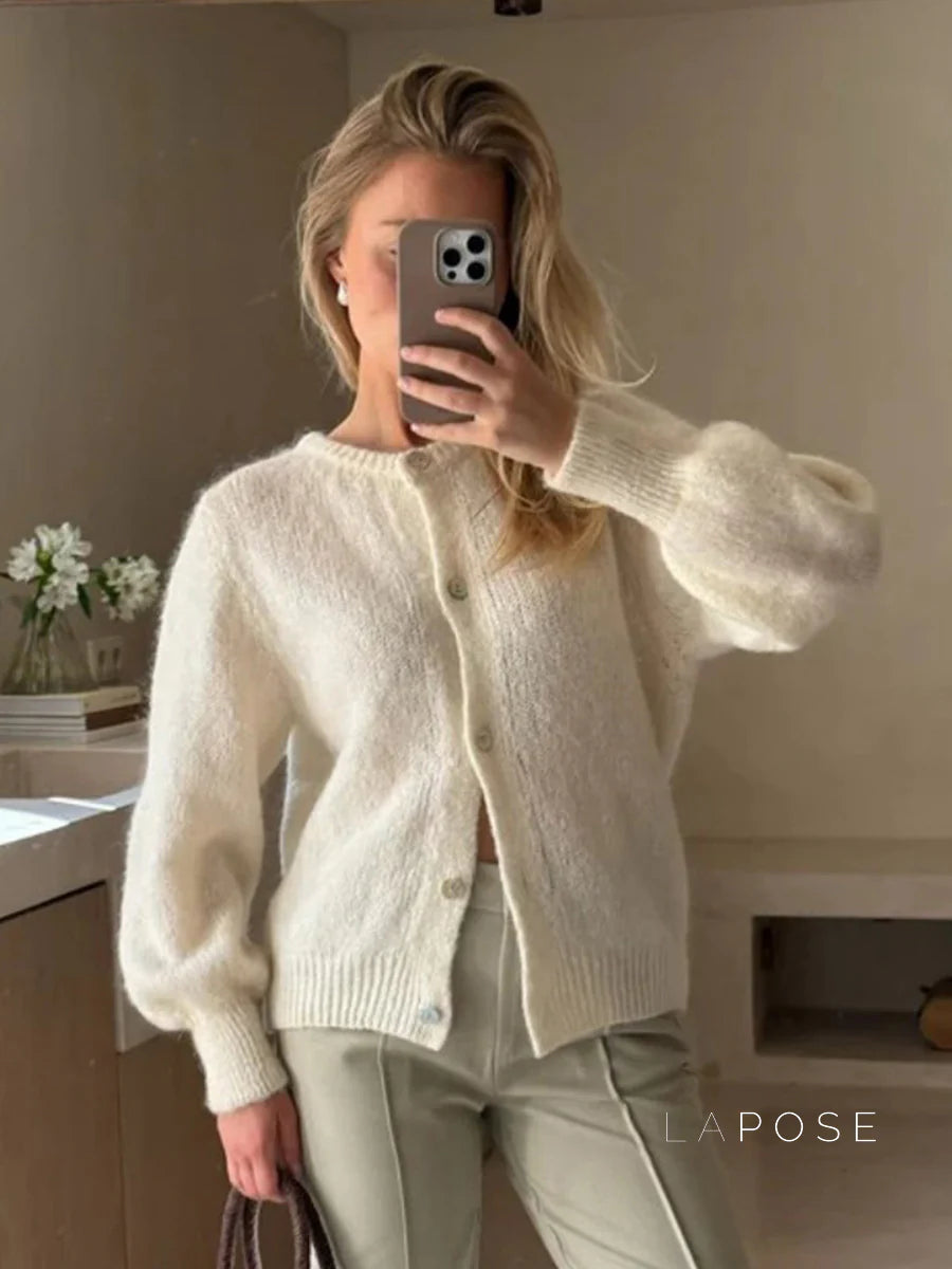Lyrik Macaron Knit Cardigan