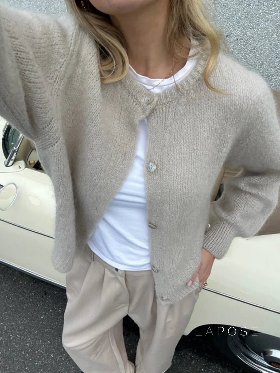 Lyrik Macaron Knit Cardigan