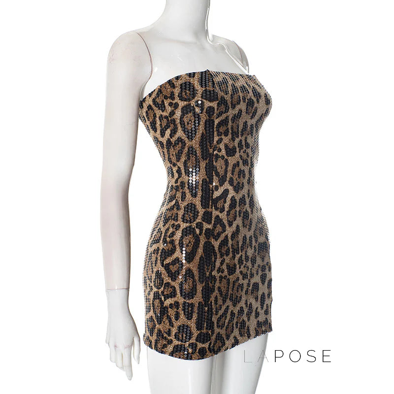 Maddox Strapless Sequin Mini Dress