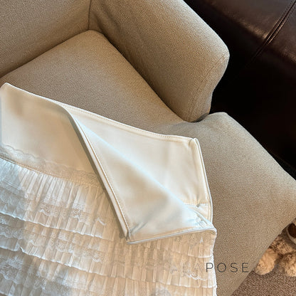 Maliah Tiered Lace Mini Skirt