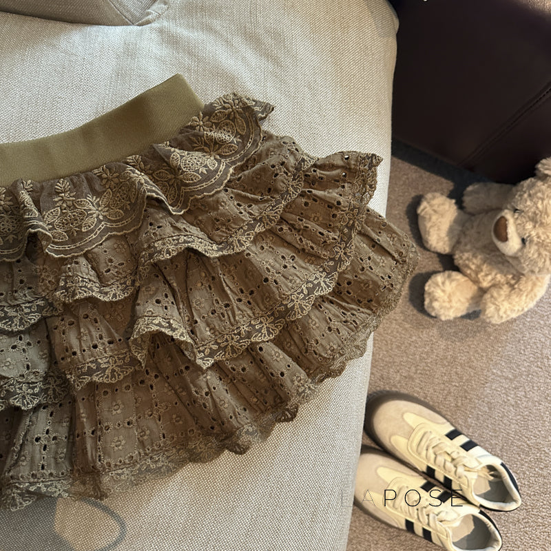 Meira Layered Ruffle Mini Skirt