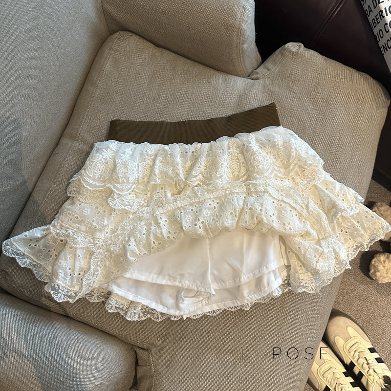 Meira Layered Ruffle Mini Skirt