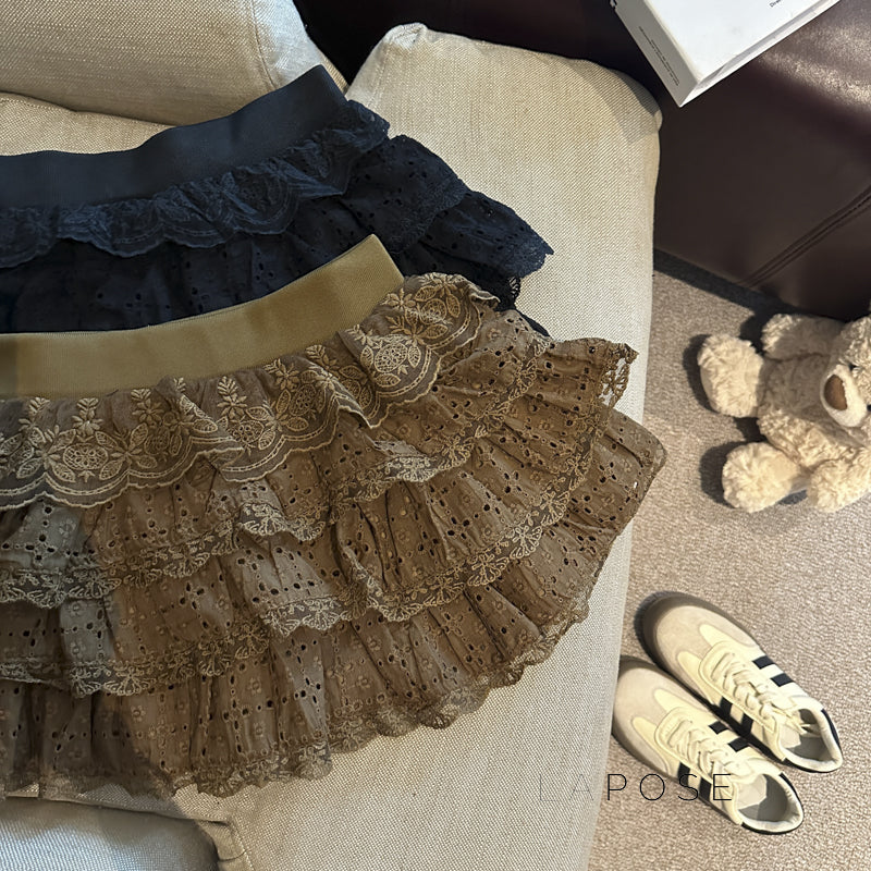 Meira Layered Ruffle Mini Skirt