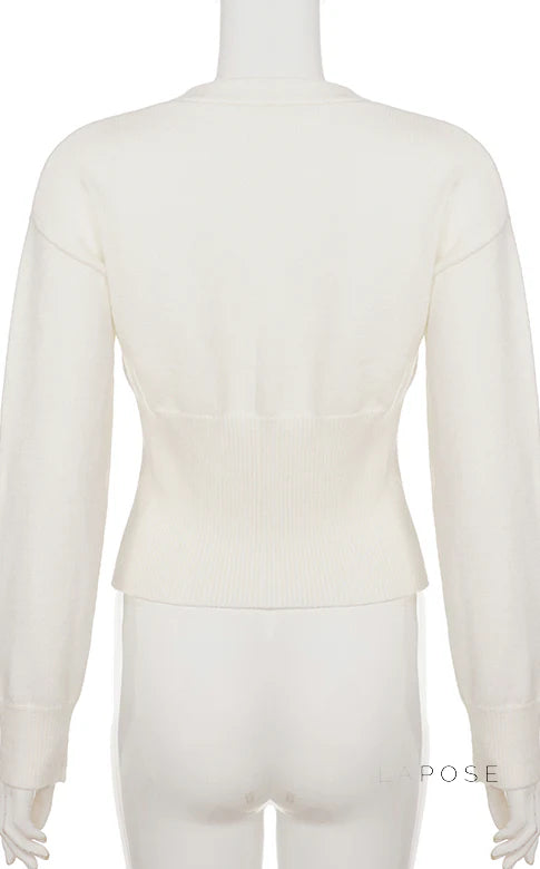 Micah Cropped Button-Up Cardigan