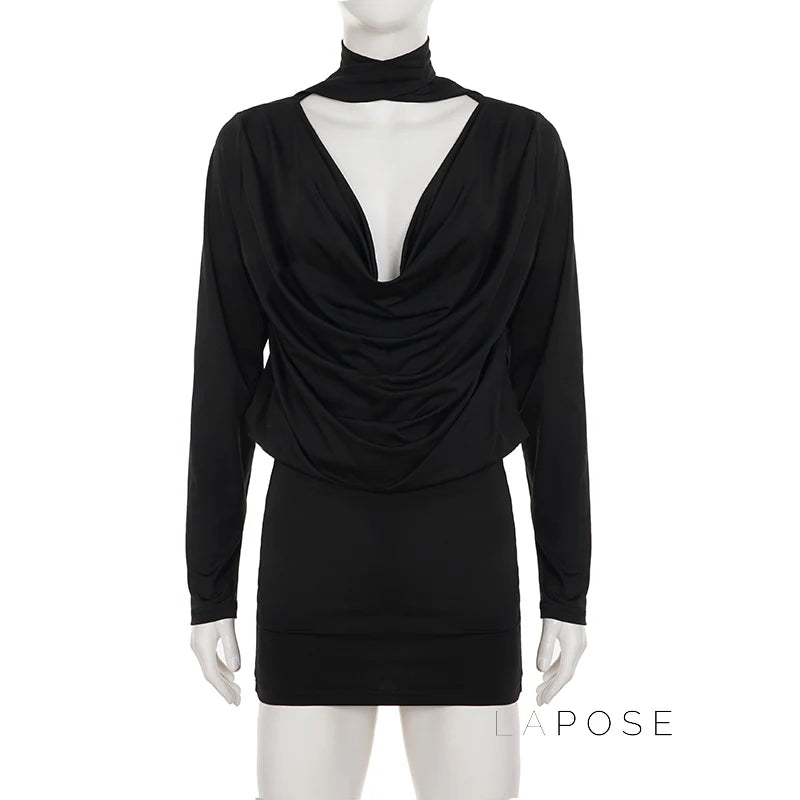 Monica Collared Bodycon Mini Dress