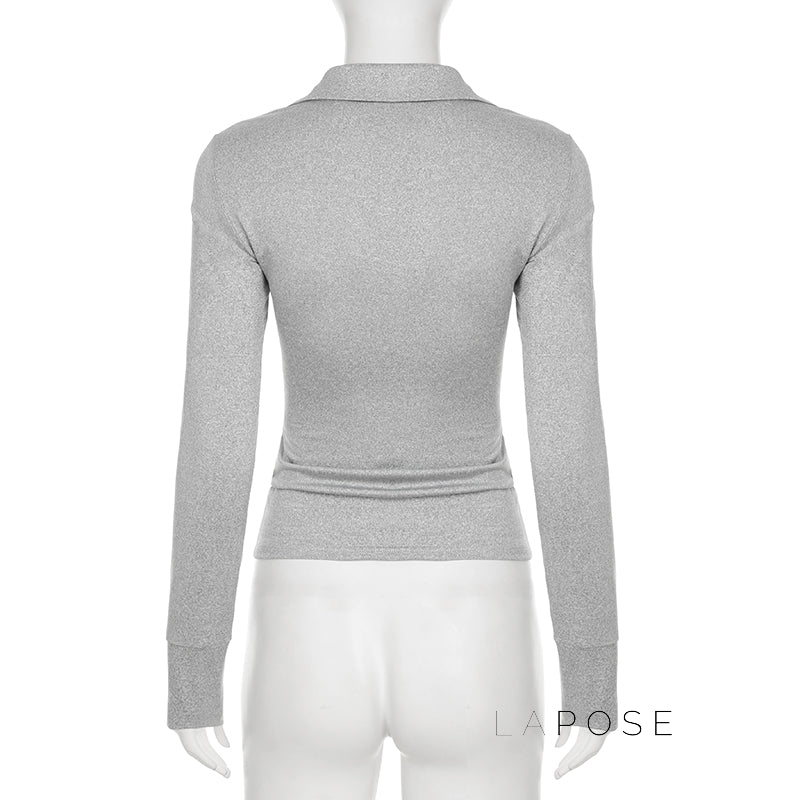 Nayelis Buttoned Polo Top