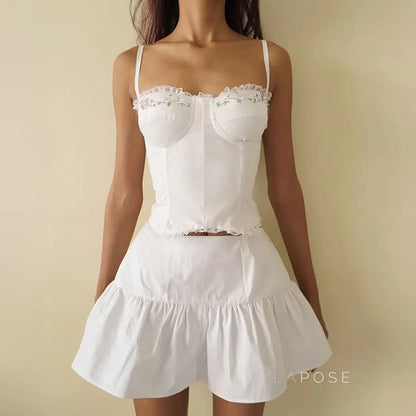 Nikita Floral Lace Corset Top