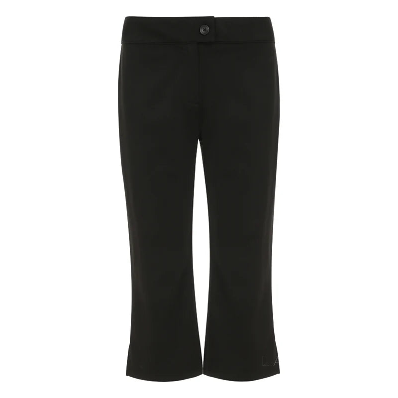 Novalynn Slit Hem Midi Pants
