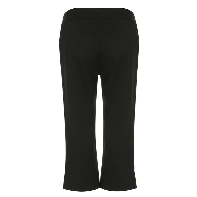 Novalynn Slit Hem Midi Pants