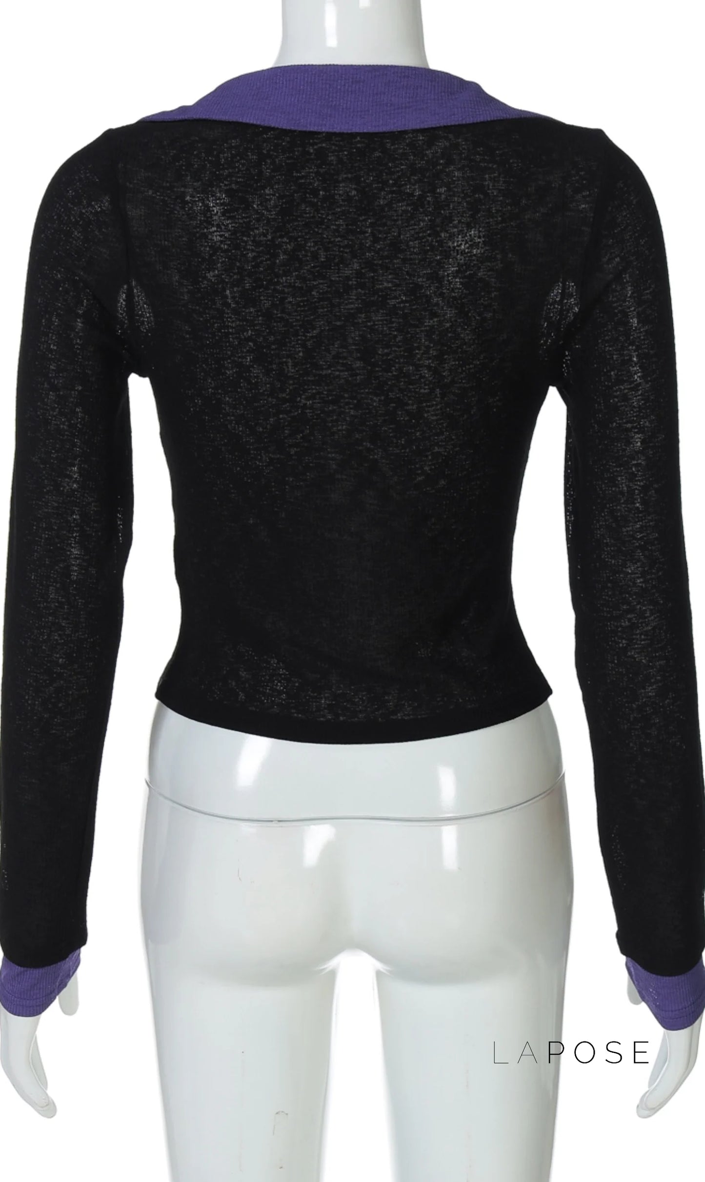 Nyla Contrast Trim V-Neck Top
