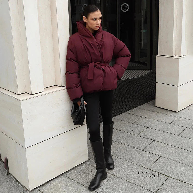 Paisleigh Belted Puffer Jacket