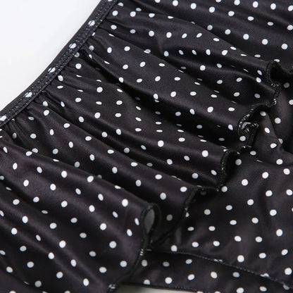 Polka Dot Ruffle Two-Piece Bikini